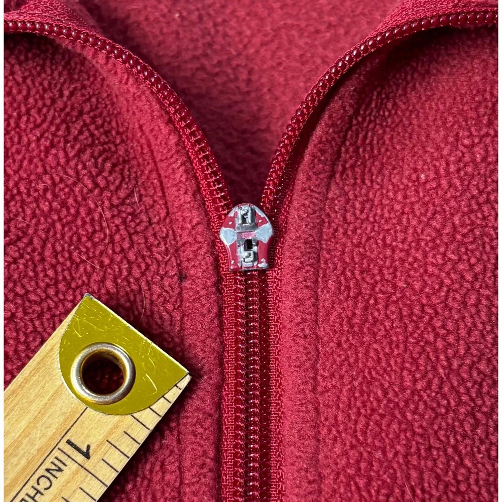 Columbia Fleece Jacket Men L‎ Red WSU Cougars Zip Collegiate Outdoor Gorpcore